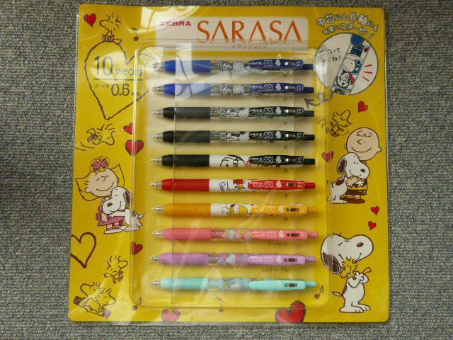 ZEBRA「ピーナッツ&フレンド SARASAジェルボールペン10本セット」 < アニメ/コミック/キャラクター  ZEBRA「ピーナッツ&フレンド SARASAジェルボールペン10本セット」  < アニメ/コミック/キャラクターの