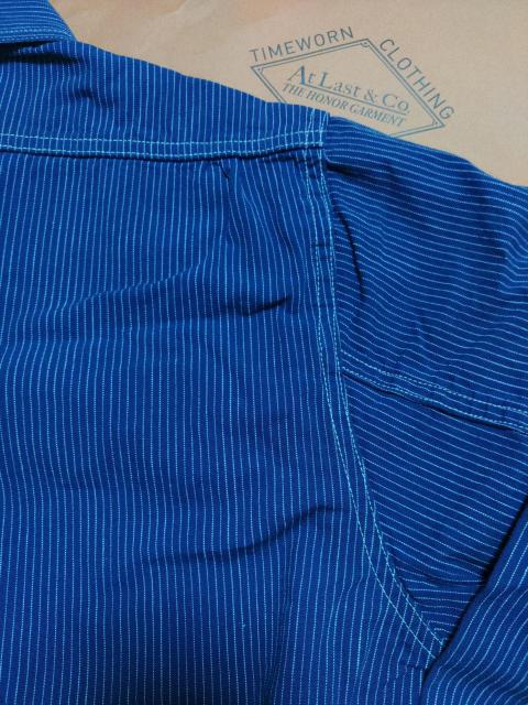 AtLast&CoストライプワークシャツTIMEWORNCLOTHING青山初期サイズ141/2長袖シャツEXILEAKIRA < ブランド  AtLast&CoストライプワークシャツTIMEWORNCLOTHING青山初期サイズ141/2長袖シャツEXILEAKIRA < ブランドの