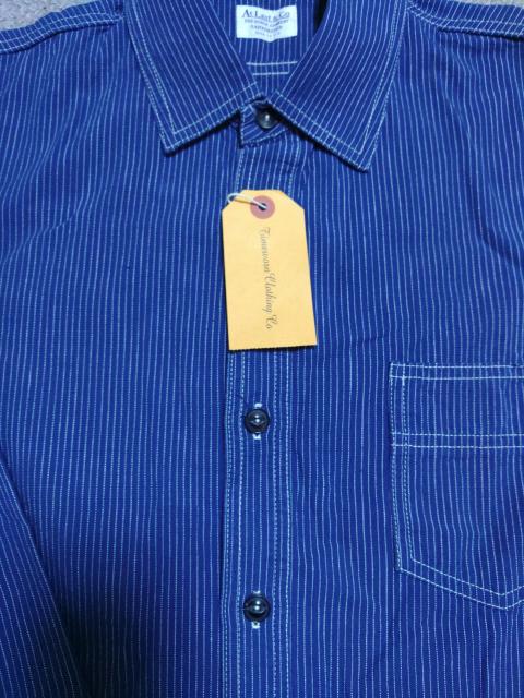 AtLast&CoストライプワークシャツTIMEWORNCLOTHING青山初期サイズ141/2長袖シャツEXILEAKIRA < ブランド  AtLast&CoストライプワークシャツTIMEWORNCLOTHING青山初期サイズ141/2長袖シャツEXILEAKIRA < ブランドの