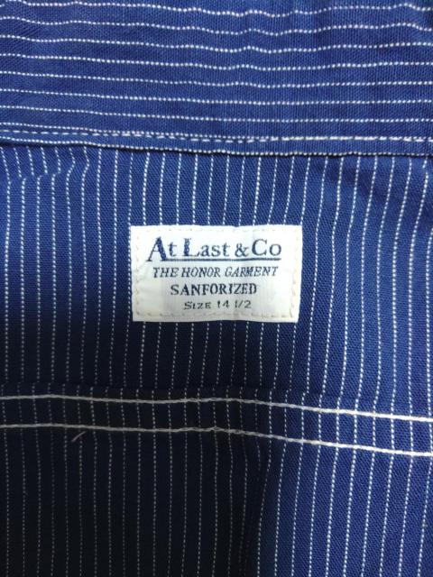 AtLast&CoストライプワークシャツTIMEWORNCLOTHING青山初期サイズ141/2長袖シャツEXILEAKIRA < ブランド  AtLast&CoストライプワークシャツTIMEWORNCLOTHING青山初期サイズ141/2長袖シャツEXILEAKIRA < ブランドの