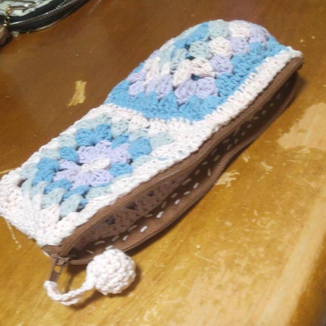 手編みのポーチ2個 < ペット/手芸/園芸  手編みのポーチ2個 < ペット/手芸/園芸の