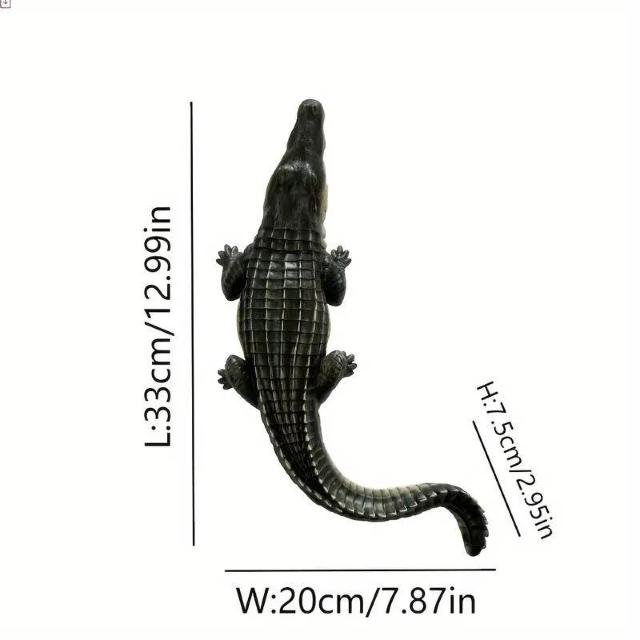 爆ヤス価格2990円★13インチのリアルなワニの置物 - 庭、パティオ用の樹脂製動物の装飾 - 屋内と屋外の使用、電気不要 < ホビー 爆ヤス価格2990円★13インチのリアルなワニの置物 - 庭、パティオ用の樹脂製動物の装飾 - 屋内と屋外の使用、電気不要 < ホビーの