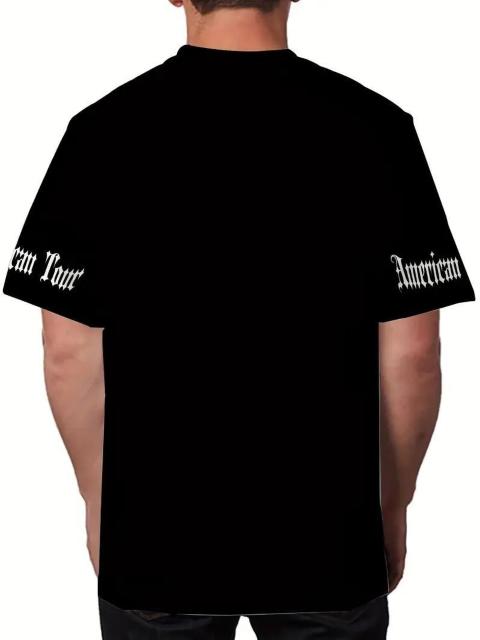 爆ヤス価格890円★メンズ ブラックTシャツ「YOU'RE IN AMERICA」プリント USAサイズM(日本サイズXL相当) < 男性ファッション 爆ヤス価格890円★メンズ ブラックTシャツ「YOU'RE IN AMERICA」プリント USAサイズM(日本サイズXL相当) < 男性ファッションの