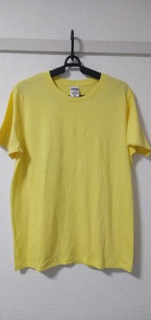 無地の黄色Mサイズ半袖テーシャツ1枚 < 男性ファッション  無地の黄色Mサイズ半袖テーシャツ1枚  < 男性ファッションの