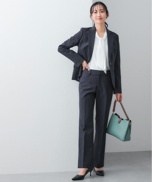 新品☆17号LL♪紺ストライプ♪2パンツスーツ♪ビジネスパンツスーツ☆Q429 < 女性ファッション 新品☆17号LL♪紺ストライプ♪2パンツスーツ♪ビジネスパンツスーツ☆Q429 < 女性ファッションの