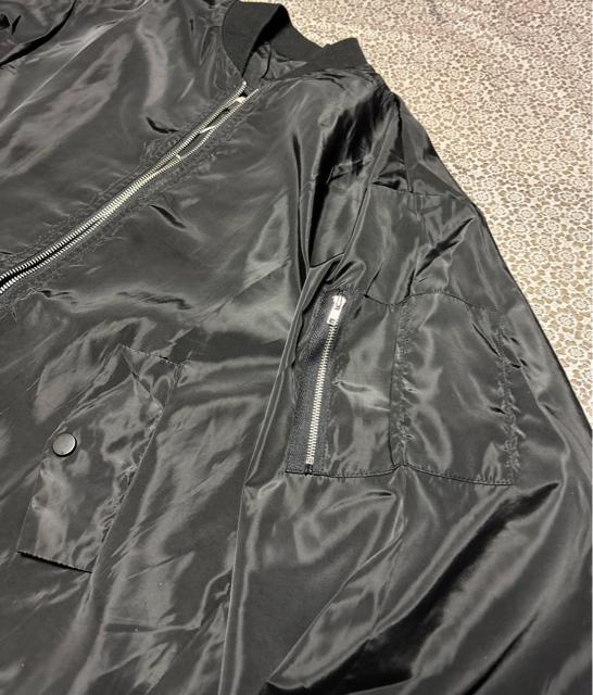 ジップアップ ジャケット ダブルファスナー プリーツ 切り替え リブ付き 光沢感 ブラック 大きいサイズ < 女性ファッション ジップアップ ジャケット ダブルファスナー プリーツ 切り替え リブ付き 光沢感 ブラック 大きいサイズ < 女性ファッションの