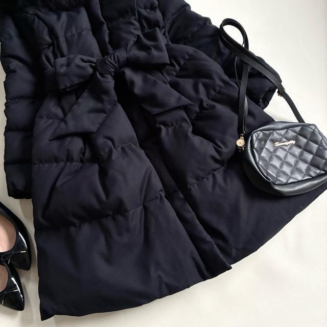 ◆美品◆スウィングル◆5万◆フォックスファー付きロングダウンコート◆ネイビー◆S < 女性ファッション ◆美品◆スウィングル◆5万◆フォックスファー付きロングダウンコート◆ネイビー◆S < 女性ファッションの