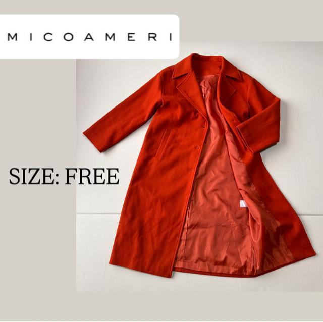 *美品【MICOAMERI】チェスターコート くみっきー FREE < 女性ファッション *美品【MICOAMERI】チェスターコート くみっきー FREE < 女性ファッションの