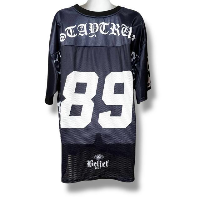 【新品/ROMWE/L】サイドレオパ柄切替ユニフォームTシャツ☆ゲームシャツ < 男性ファッション 【新品/ROMWE/L】サイドレオパ柄切替ユニフォームTシャツ☆ゲームシャツ < 男性ファッションの