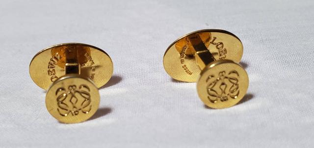 正規 ロエベ アマソナ アナグラム レザーコンビ ラウンドカフス 黒 ヴィンテージカフリンクスボタン < ブランド  正規 ロエベ アマソナ アナグラム レザーコンビ ラウンドカフス 黒 ヴィンテージカフリンクスボタン < ブランドの