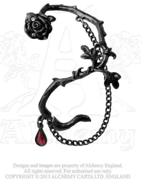 ALCHEMY GOTHIC: Rose of Passion EarWraps < 女性アクセサリー/時計  ALCHEMY GOTHIC: Rose of Passion EarWraps  < 女性アクセサリー/時計の
