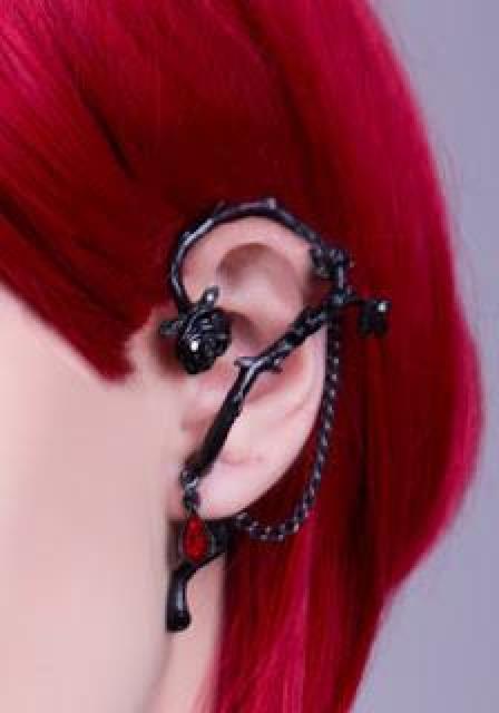 ALCHEMY GOTHIC: Rose of Passion EarWraps < 女性アクセサリー/時計  ALCHEMY GOTHIC: Rose of Passion EarWraps < 女性アクセサリー/時計の