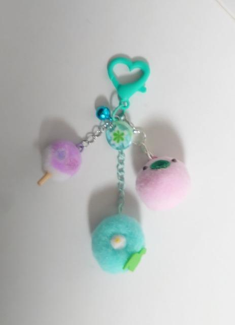 ハンドメイド♪ポンポン和菓子ジャラジャラチャーム☆朝顔・水色☆ < ペット/手芸/園芸  ハンドメイド♪ポンポン和菓子ジャラジャラチャーム☆朝顔・水色☆ < ペット/手芸/園芸の