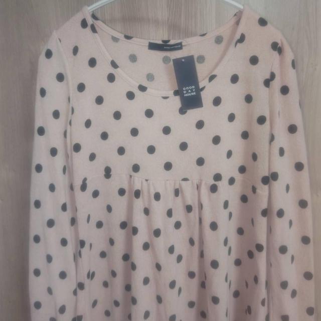 新品タグ付き ピンク水玉柄長袖ワンピース Mサイズ 送料無料 < 女性ファッション 新品タグ付き ピンク水玉柄長袖ワンピース Mサイズ 送料無料 < 女性ファッションの