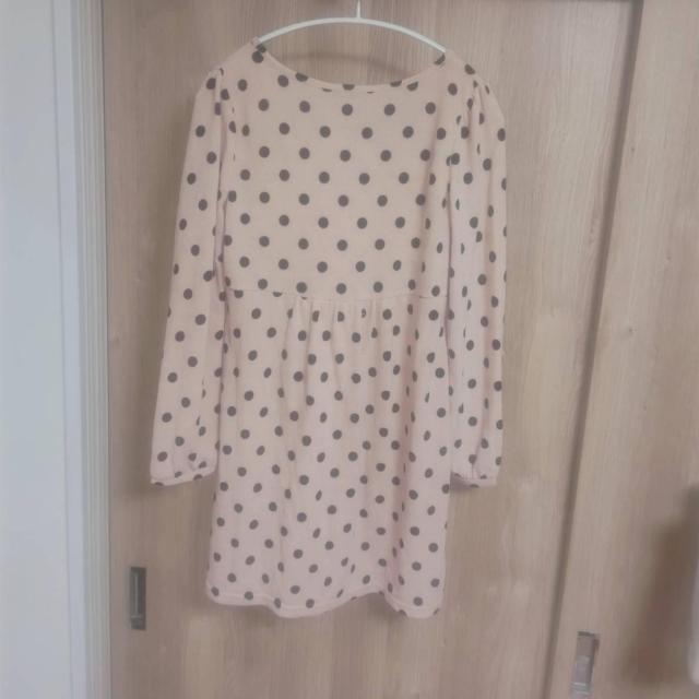 新品タグ付き ピンク水玉柄長袖ワンピース Mサイズ 送料無料 < 女性ファッション 新品タグ付き ピンク水玉柄長袖ワンピース Mサイズ 送料無料 < 女性ファッションの