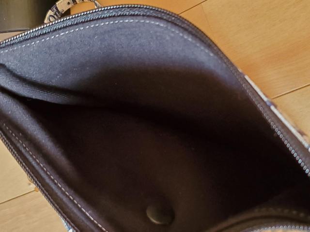 ショルダーバッグ リール付き 【ハンドメイド】 合皮生地 ブルー 送料込み〜 < 女性ファッション ショルダーバッグ リール付き 【ハンドメイド】 合皮生地 ブルー 送料込み〜 < 女性ファッションの