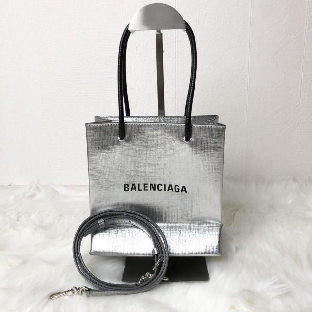 �y���i�zBALENCIAGA �o�����V�A�K �V���b�s���O �g�[�g�o�b�O �V�����_�[�o�b�O 2way �V���o�[ �΂ߊ|���\  �� �u�����h�� 
