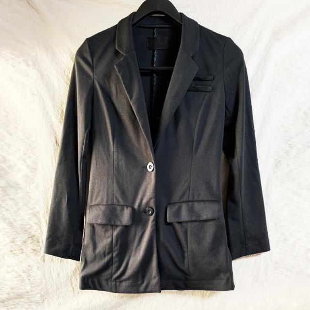 新品 ムルーアMURUA/フレア ストレッチ ジャケット ブラック 黒 S < ブランド 新品 ムルーアMURUA/フレア ストレッチ ジャケット ブラック 黒 S < ブランドの