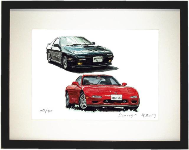 NC-365アンフィニRX-7限定版画 直筆サイン額装●作家平右ヱ門 < 自動車/バイク NC-365アンフィニRX-7限定版画 直筆サイン額装●作家平右ヱ門 < 自動車/バイク