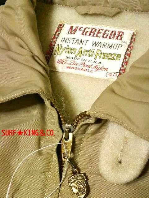 超レア!本物USA60'sヴィンテージ【McGREGOR】ナイロンフリーズジャケット★コレクターズアイテム! < 男性ファッション  超レア!本物USA60'sヴィンテージ【McGREGOR】ナイロンフリーズジャケット★コレクターズアイテム! < 男性ファッションの
