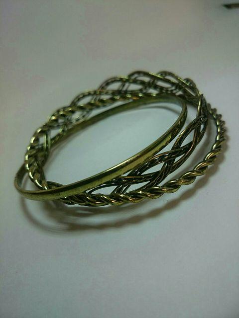 未使用☆アンティークゴールド 三連ブレスレット★ < 女性アクセサリー/時計 未使用☆アンティークゴールド 三連ブレスレット★ < 女性アクセサリー/時計の