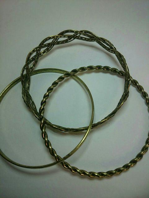 未使用☆アンティークゴールド 三連ブレスレット★ < 女性アクセサリー/時計 未使用☆アンティークゴールド 三連ブレスレット★ < 女性アクセサリー/時計の