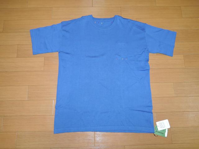 新品フラボアFRAPBOISコットンニットカットソー3青メリヤス半袖 < ブランド 新品フラボアFRAPBOISコットンニットカットソー3青メリヤス半袖 < ブランドの