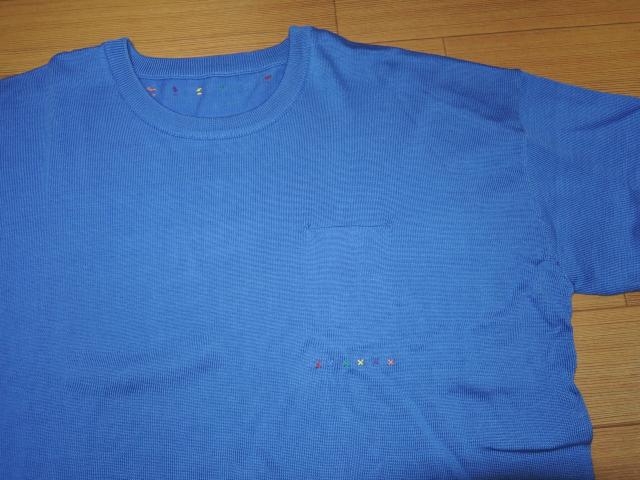 新品フラボアFRAPBOISコットンニットカットソー3青メリヤス半袖 < ブランド 新品フラボアFRAPBOISコットンニットカットソー3青メリヤス半袖 < ブランドの