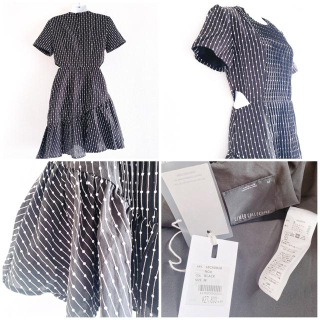 C/MEOカメオワンピースドレスストライプボーダープリーツドット < 女性ファッション C/MEOカメオワンピースドレスストライプボーダープリーツドット < 女性ファッションの
