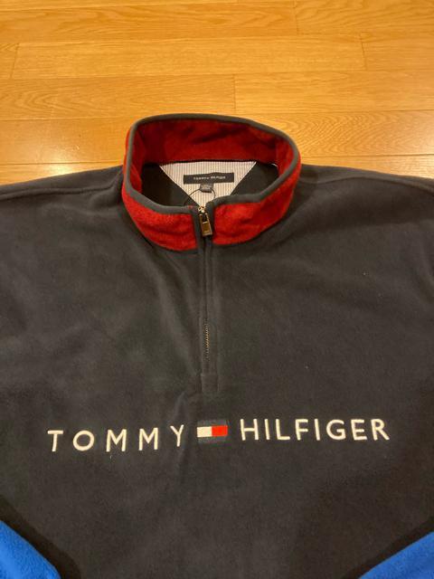 TOMMY HILFIGER トミーヒルフィガー  フリースジャケット  大きいsize XXL  紺赤青 < 男性ファッション  TOMMY HILFIGER トミーヒルフィガー  フリースジャケット  大きいsize XXL  紺赤青 < 男性ファッションの