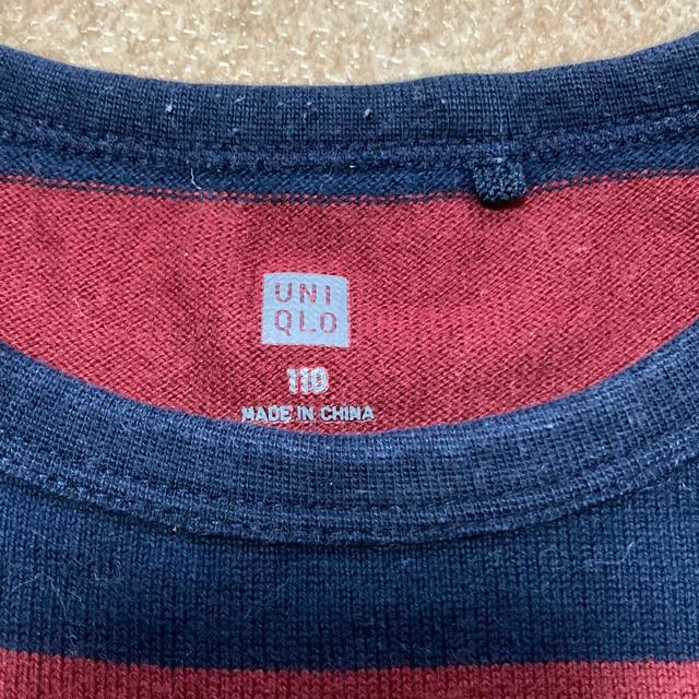 UNIQLO ロンT 110cm ボーダー < ブランド  UNIQLO ロンT 110cm ボーダー < ブランドの