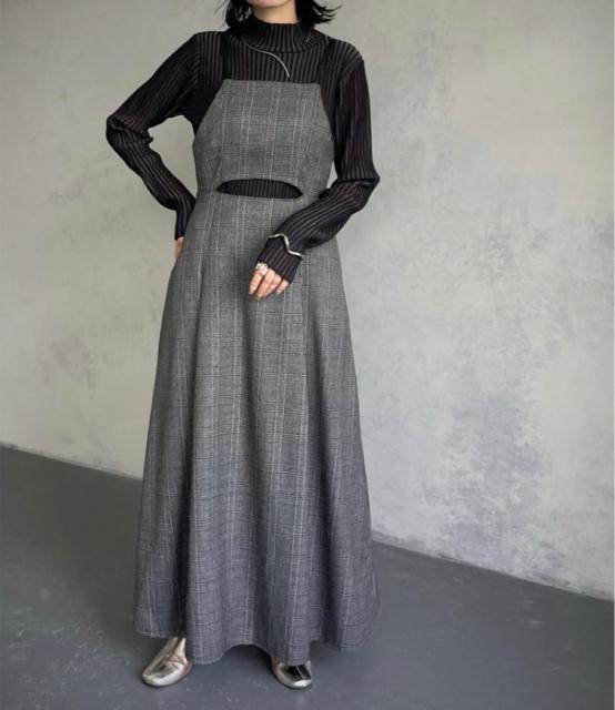 新品☆&g'aime(アンジェム)チェックフレアロングワンピース☆ < 女性ファッション 新品☆&g'aime(アンジェム)チェックフレアロングワンピース☆ < 女性ファッションの