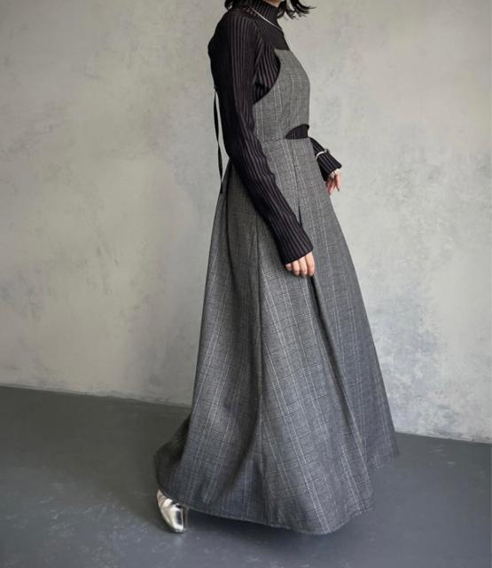 新品☆&g'aime(アンジェム)チェックフレアロングワンピース☆ < 女性ファッション 新品☆&g'aime(アンジェム)チェックフレアロングワンピース☆ < 女性ファッションの