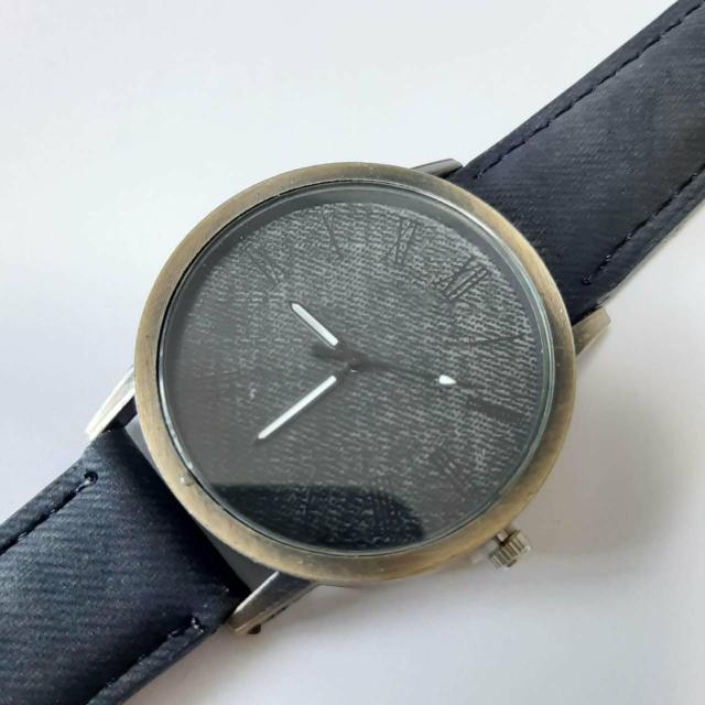 新品 腕時計 シンプル カジュアル 黒 < 男性アクセサリー/時計  新品 腕時計 シンプル カジュアル 黒 < 男性アクセサリー/時計の