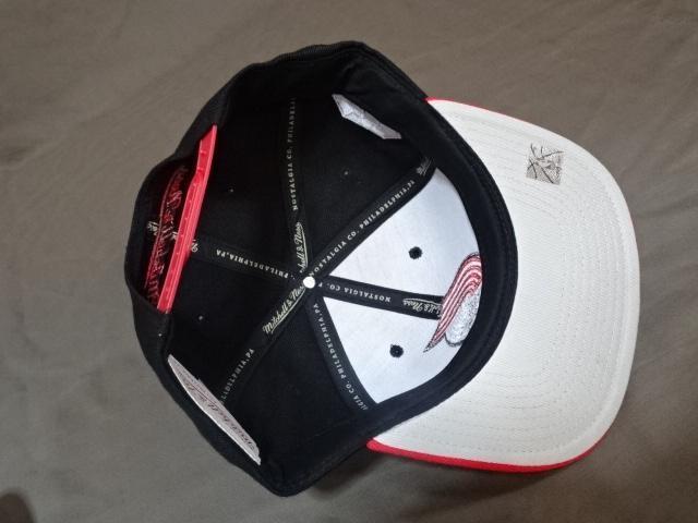 【Mitchell & Ness】NBA トレイルブレイザーズ NBA創設75周年記念 ロゴ刺繍入り キャップ < 男性ファッション  【Mitchell & Ness】NBA トレイルブレイザーズ NBA創設75周年記念 ロゴ刺繍入り キャップ < 男性ファッションの