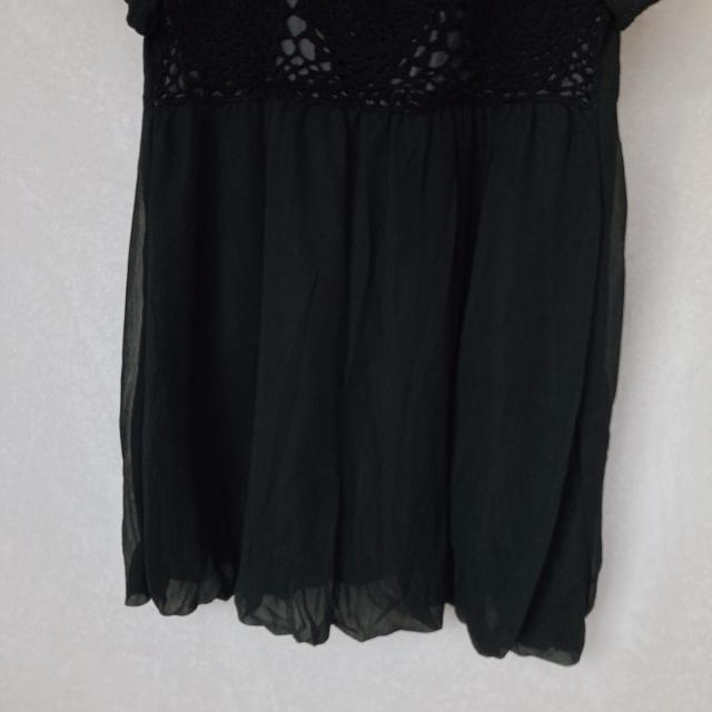 axes femme アクシーズ シースルー 半袖 トップス カットソー M 黒 N2m < ブランド  axes femme アクシーズ シースルー 半袖 トップス カットソー M 黒 N2m < ブランドの