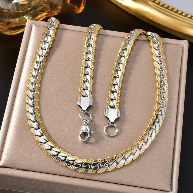 爆ヤス価格890円★ファッションチェーンネックレス クラシックヒップホップ  シルバー・ゴールド ステンレススチールチェーン < 男性アクセサリー/時計  爆ヤス価格890円★ファッションチェーンネックレス クラシックヒップホップ  シルバー・ゴールド ステンレススチールチェーン  < 男性アクセサリー/時計の