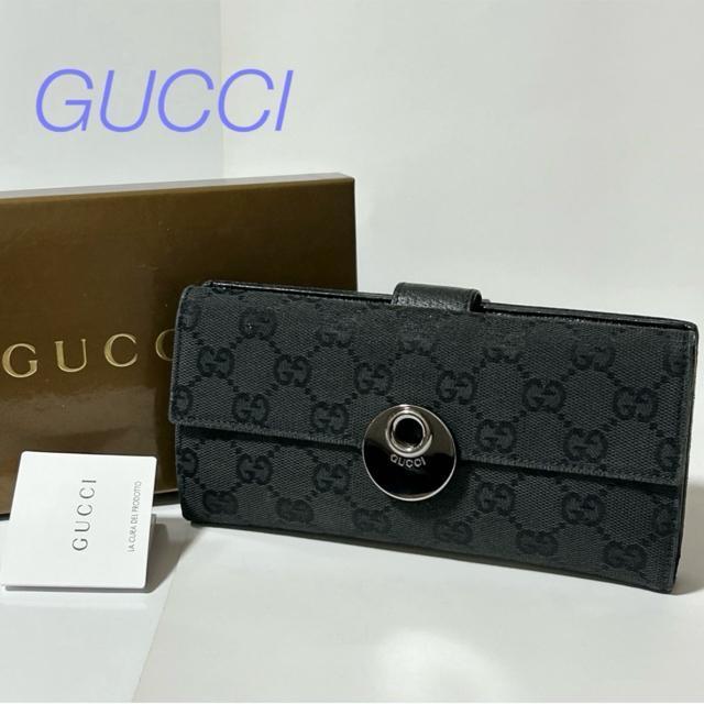 GUCCI �O�b�` GG�L�����o�X W�z�b�N �_�u���z�b�N �����z ���U�[ �u���b�N  �� �u�����h�� 