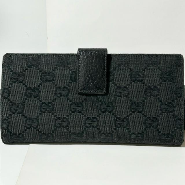 GUCCI �O�b�` GG�L�����o�X W�z�b�N �_�u���z�b�N �����z ���U�[ �u���b�N �� �u�����h�� 