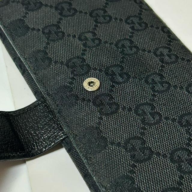 GUCCI �O�b�` GG�L�����o�X W�z�b�N �_�u���z�b�N �����z ���U�[ �u���b�N �� �u�����h�� 