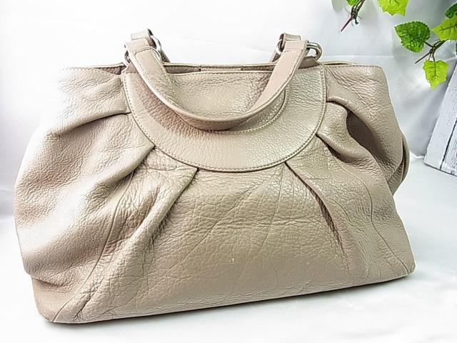 【正規】FURLA フルラ レザートート ハンドバッグ ドット柄ライニング < ブランド 【正規】FURLA フルラ レザートート ハンドバッグ ドット柄ライニング < ブランドの