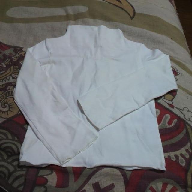 skip land/スキップランドシンプル ホワイト タートル カットソー110p < ブランド skip land/スキップランドシンプル ホワイト タートル カットソー110p < ブランドの