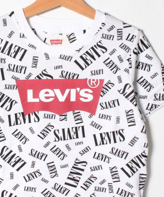 セール●定価2,970円●Levi'sリーバイス●A.O.P ロゴ入りTシャツ●白ホワイト●150cm < ブランド  セール●定価2,970円●Levi'sリーバイス●A.O.P ロゴ入りTシャツ●白ホワイト●150cm < ブランドの