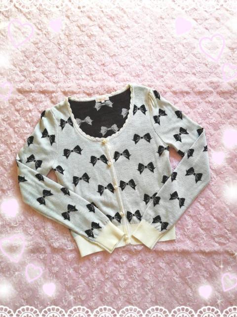 アラマンダ*リボン柄カーディガン < ブランド  アラマンダ*リボン柄カーディガン  < ブランドの