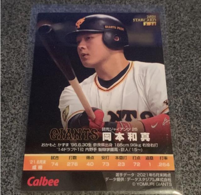 2021 プロ野球チップス 第3弾 S-38 岡本和真 巨人 スターカード < トレーディングカード  2021 プロ野球チップス 第3弾 S-38 岡本和真 巨人 スターカード < トレーディングカードの