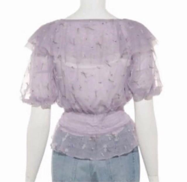 SNIDEL チュールエンブロイダリーブラウス < ブランド  SNIDEL チュールエンブロイダリーブラウス < ブランドの