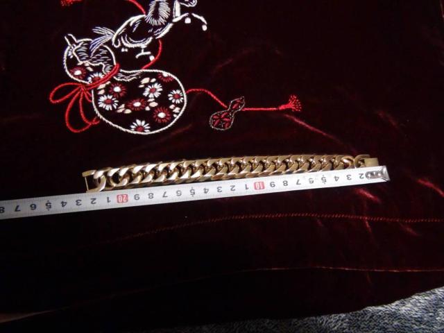 ブレスレット ダブル喜平 金色ステンレス めちや太 6面カット 中折れクリップ式!。 < 男性アクセサリー/時計  ブレスレット ダブル喜平 金色ステンレス めちや太 6面カット 中折れクリップ式!。 < 男性アクセサリー/時計の