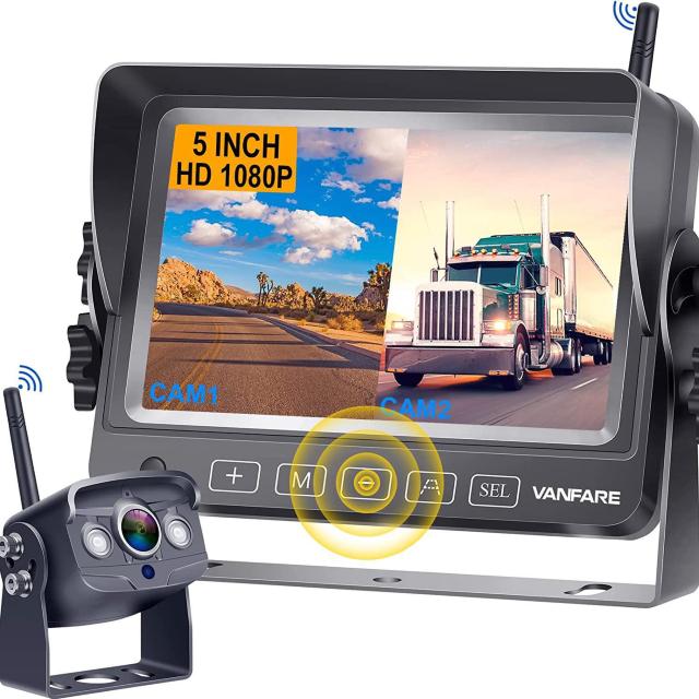 ワイヤレスバックカメラ バックモニター 5インチLCDモニター 1080P高画質 デジタル信号 正像.鏡像切替可能 12v〜24v < 自動車/バイク ワイヤレスバックカメラ バックモニター 5インチLCDモニター 1080P高画質 デジタル信号 正像.鏡像切替可能 12v〜24v < 自動車/バイク