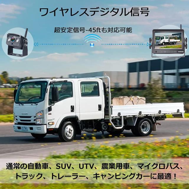 ワイヤレスバックカメラ バックモニター 5インチLCDモニター 1080P高画質 デジタル信号 正像.鏡像切替可能 12v〜24v < 自動車/バイク ワイヤレスバックカメラ バックモニター 5インチLCDモニター 1080P高画質 デジタル信号 正像.鏡像切替可能 12v〜24v < 自動車/バイク