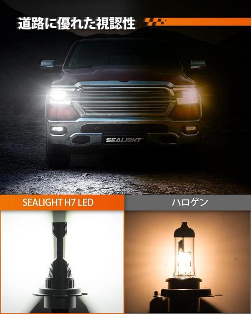 h7 ledwbhCg ledou oCN/ԗp Px 12000LM 40W 12VΉ 6000KzCg 2  /oCN